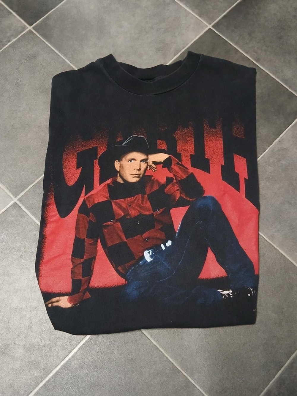Hanes Beefy T Xlarge Vtg 90s Garth Brooka Tour Tshirt